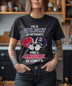 I’m A Wildcats On Saturdays And A Cardinals On Sundays Helmet 2023 T Shirt