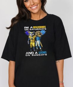 I’m A Wolverines On Saturdays And A Lions On Sundays T Shirt