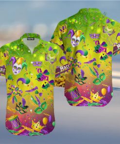 I’m Here For Mardi Gras Mask Hawaiian Shirt