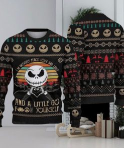 I’m Mostly Peace Love And Light Ugly Christmas Sweater Christmas Sweater For Men And Women