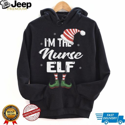 Im The Nurse Elf Christmas Eve Xmas Elf Squad Costume Long Sleeve T Shirt