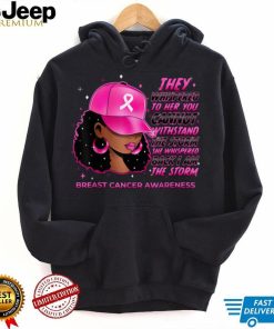 I'm The Storm Black Women Breast Cancer Survivor Pink Ribbon T Shirt