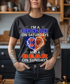 I’m a Fighting Illini on Saturdays and a Bear on Sundays 2023 shirt