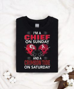 I’m a Kansas City Chiefs on sunday and a Alabama Crimson Tide on saturday shirt