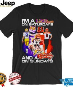 I’m a LSU Tigers on saturdays and a Cincinnati Bengals on sundays shirt