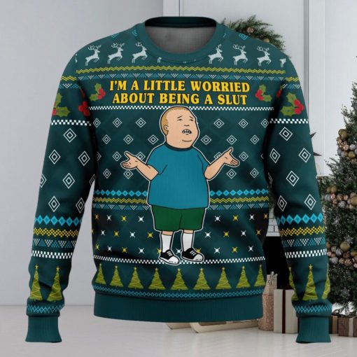 I’m a Little Worried King Of The Hill Ugly Christmas Sweater