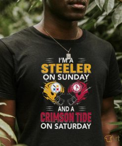 I’m a Pittsburgh Steelers on sunday and a Alabama Crimson Tide on saturday shirt