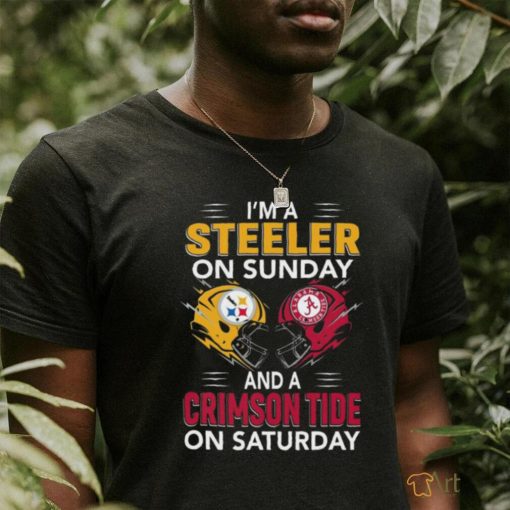 I’m a Pittsburgh Steelers on sunday and a Alabama Crimson Tide on saturday shirt