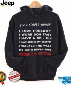 I’m a simple woman i love freedom shirt