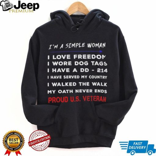 I’m a simple woman i love freedom shirt