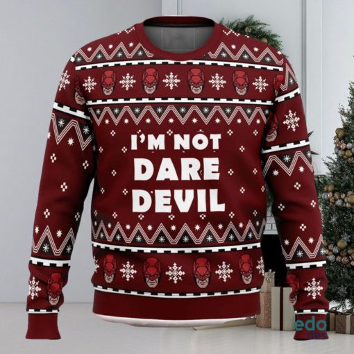 I’m not Daredevil Marvel Ugly Christmas Sweater Unisex 3D Christmas Sweater Gift