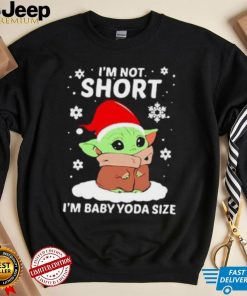 I'm not short I'm Baby Yoda size Christmas Shirt, Men's Star Wars Yoda Christmas Shirt