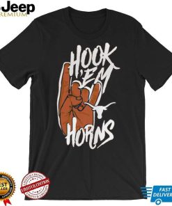 Image One Adult Texas Longhorns Burnt Hook 'Em Horns Shirt
