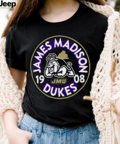 Image One James Madison Dukes Black Mascot Circle T Shirt