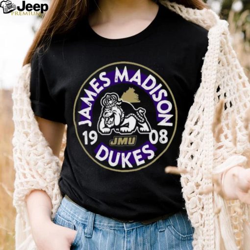 Image One James Madison Dukes Black Mascot Circle T Shirt