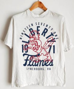 Image One Liberty Flames Ivory Mascot Overlay T Shirt