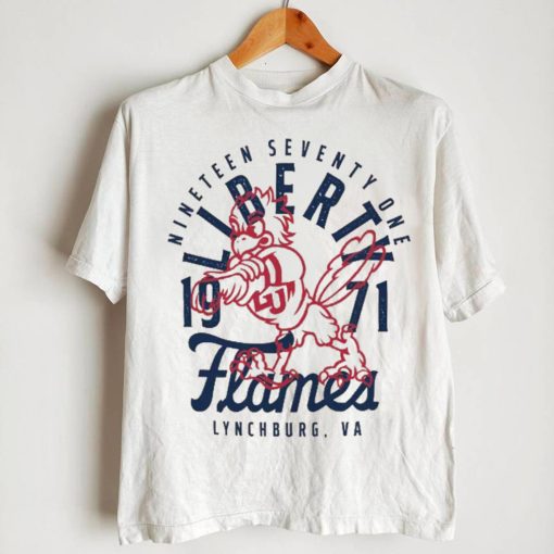 Image One Liberty Flames Ivory Mascot Overlay T Shirt