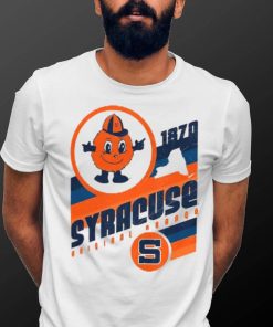 Image One Men's Syracuse Orange Ivory Vintage Lines T Shirt