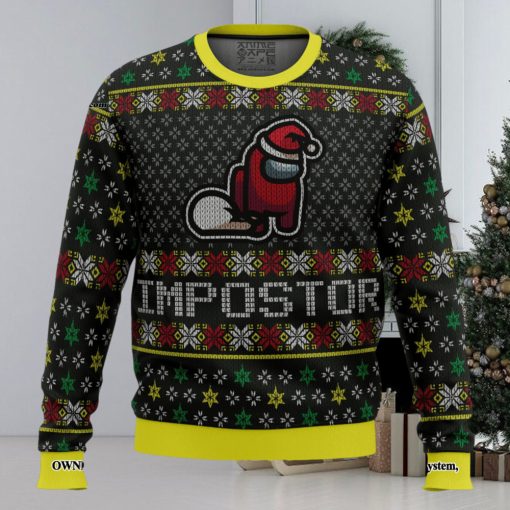 Impostor Among Us For Christmas Gifts 3D Printed Ugly Christmas Sweater