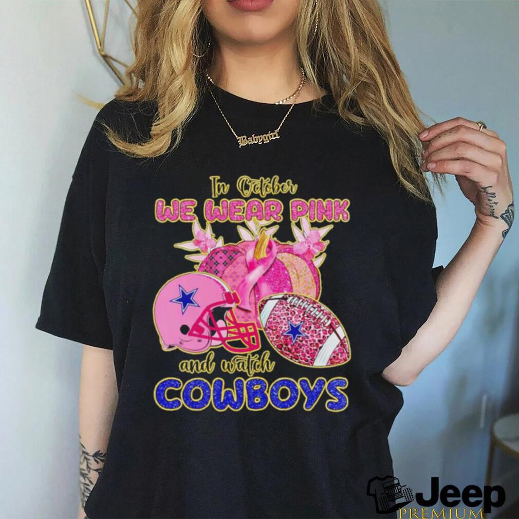 Pink 2024 cowboys shirt