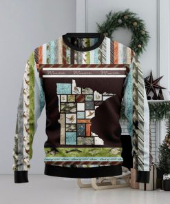 In The Deep Heart Of Minnesota Christmas Ugly Xmas Wool Knitted Sweater