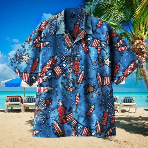 Independence Day Fireworks Universal Hawaiian Shirt