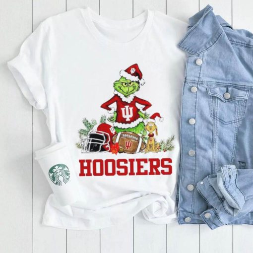 Indiana Hoosiers Grinch and Max dog funny Christmas shirt