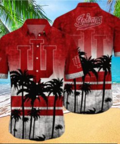 Indiana Hoosiers Logo Coconut Tropical Hawaiian Shirt Beach Gift For Fans