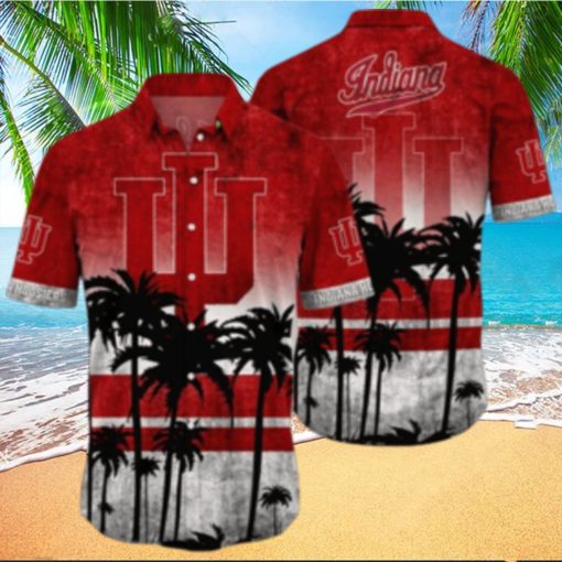 Indiana Hoosiers Logo Coconut Tropical Hawaiian Shirt Beach Gift For Fans