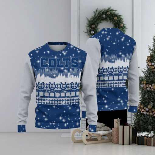 Indianapolis Colts Christmas Forest Hot Trending Ugly Sweater For Fans