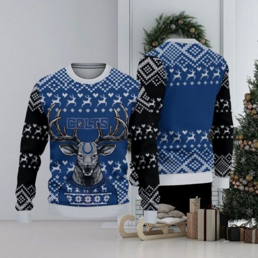 Indianapolis Colts Christmas Reindeer Hot Trending Ugly Sweater For Fans