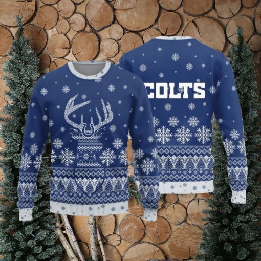 Indianapolis Colts Christmas Reindeer Knitted Sweater