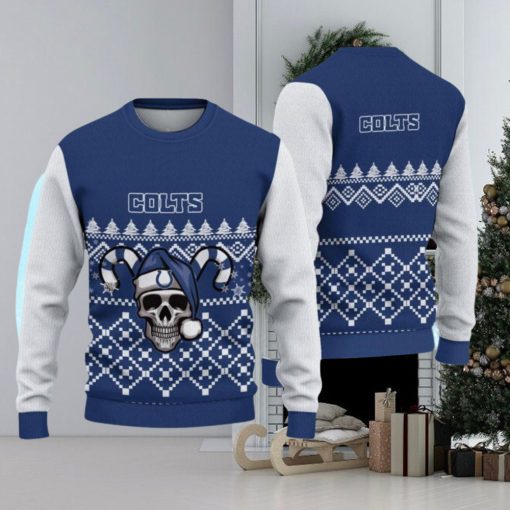 Indianapolis Colts Christmas Skull Hot Trending Ugly Sweater For Real Fans