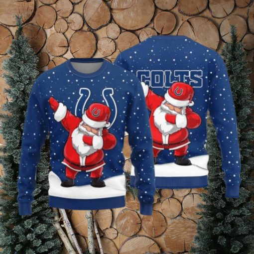 Indianapolis Colts Dab Santa New Style Knitted Sweater