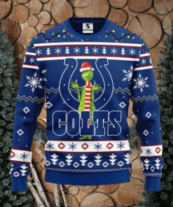 Indianapolis Colts Funny Grinch Christmas Ugly Sweater