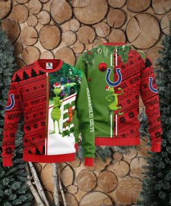 Indianapolis Colts Grinch & Scooby Doo Christmas Ugly Sweater