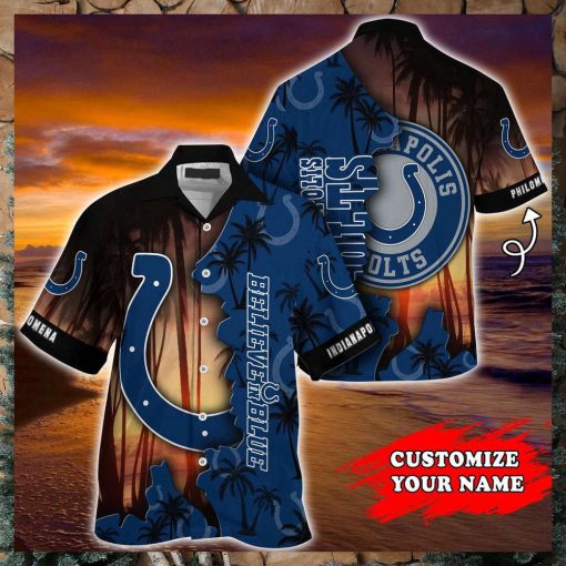 Indianapolis Colts NFL Customized Summer Hawaii Shirt For Sports Enthusiasts