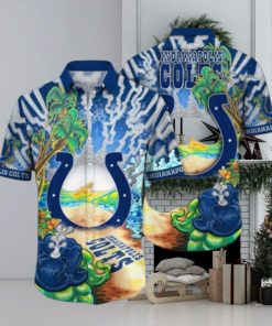 Indianapolis Colts NFL Flower Hawaiian Shirt, Colts Gifts