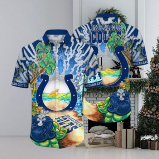 Indianapolis Colts NFL Flower Hawaiian Shirt, Colts Gifts