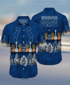 Indianapolis Colts NFL Hawaiian Shirt Tropical Pattern Graphic Trends Summer Gift For Fan NFL