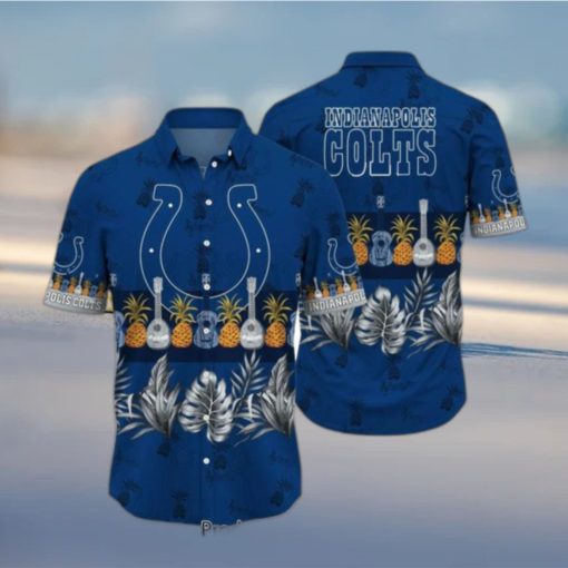 Indianapolis Colts NFL Hawaiian Shirt Tropical Pattern Graphic Trends Summer Gift For Fan NFL