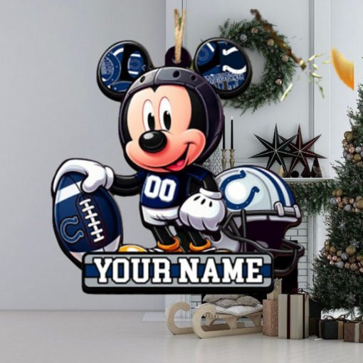 Indianapolis Colts NFL Mickey Disney Christmas ornament