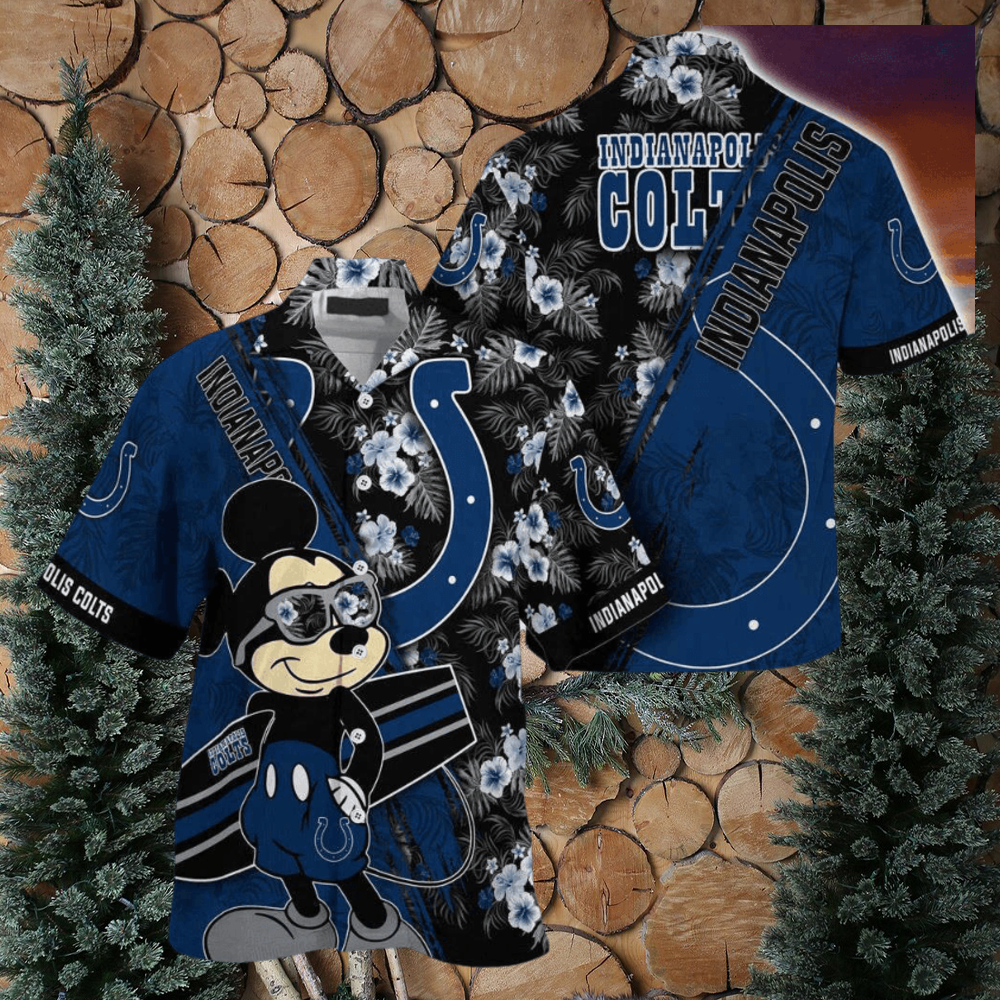 Indianapolis Colts NFL Summer Hawaii Shirt Mickey And Floral Pattern For  Sports Fans - teejeep