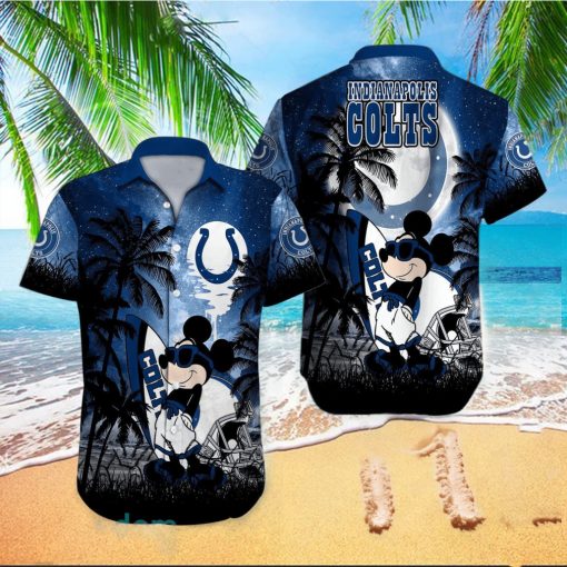 Indianapolis Colts NFL Team Logo Baby Yoda Hawaiian Shirt