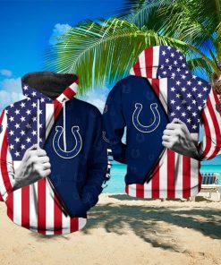 Indianapolis Colts NFL US Flag Team 3D Printed Hoodie Ver 1