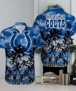 Indianapolis Colts Palm Tree Design NFL Hawaiian Shirt, Colts Gifts