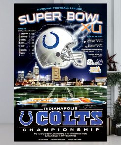 Indianapolis Colts Super Season Xli Afc Championship Poster