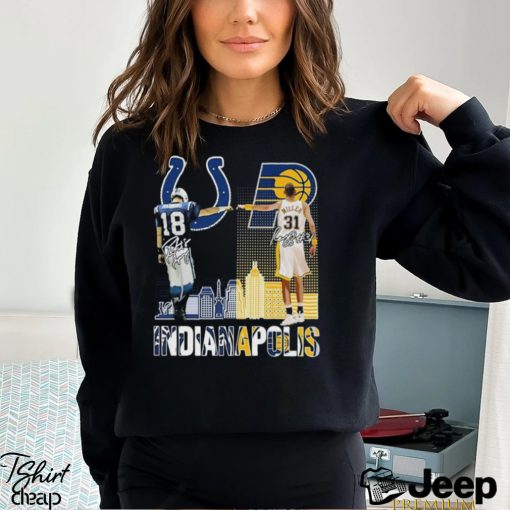 Indianapolis Colts – Indiana Pacers signatures T Shirt