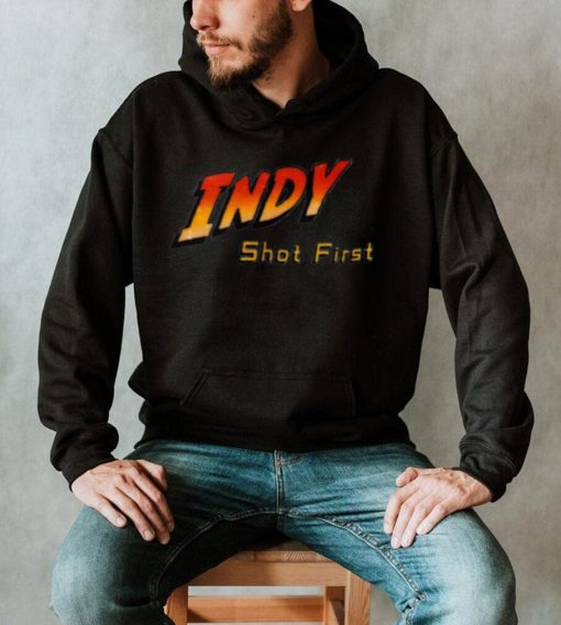 Indy Shot First Logo Indiana Jones Design Sweatshirt