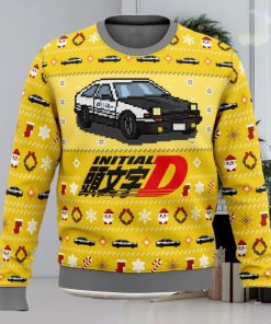 Initial D Classic Toyota Car 3D Ugly Christmas Sweater Unisex Christmas Sweater For Men And Women